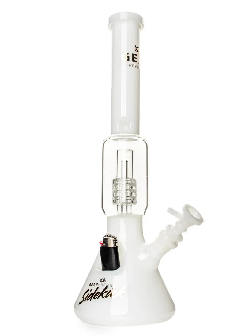 Gear Premium 15.5" Sidekick Boost Beaker Waterpipe w/ Lighter - Assorted Colors