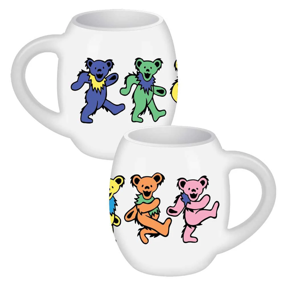 Grateful Dead Dancing Bears 18 oz. Oval Ceramic Mug - Bio World