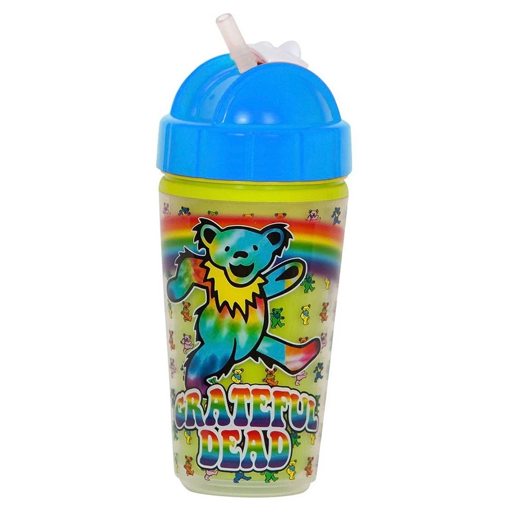 Grateful Dead Tie Dyed Dancing Bear Straw Sippy Cup - Daphyls
