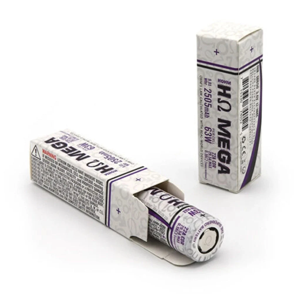 Hohm Mega Battery E-Cig 18650 2505mAh 63W - 2pk