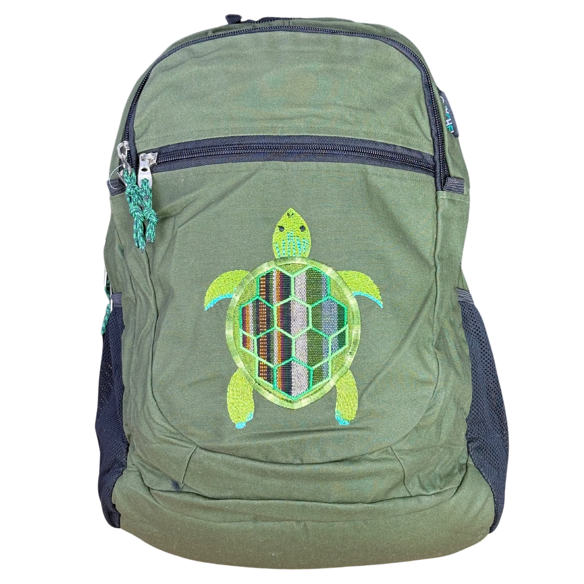 Medium Denim With Terrapin Embroidery Backpack - Ixchel - Amazon