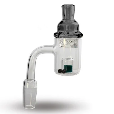 Cadmium Core Banger Kit: Banger with Spinner Carb Cap and Two Terp Pearls - VapeBrat