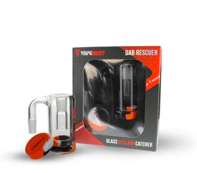 Dabbing Reclaim Catcher: 10mm Male 90 Degree Pipe Joint - 10mm Female Banger Joint