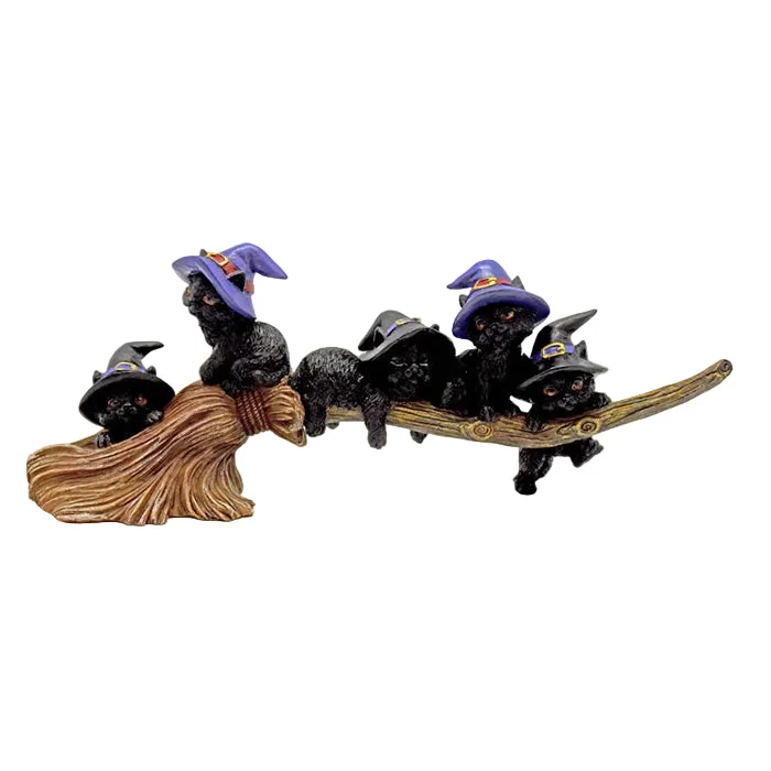 Magical Cats On Broom - Fantasy Gifts