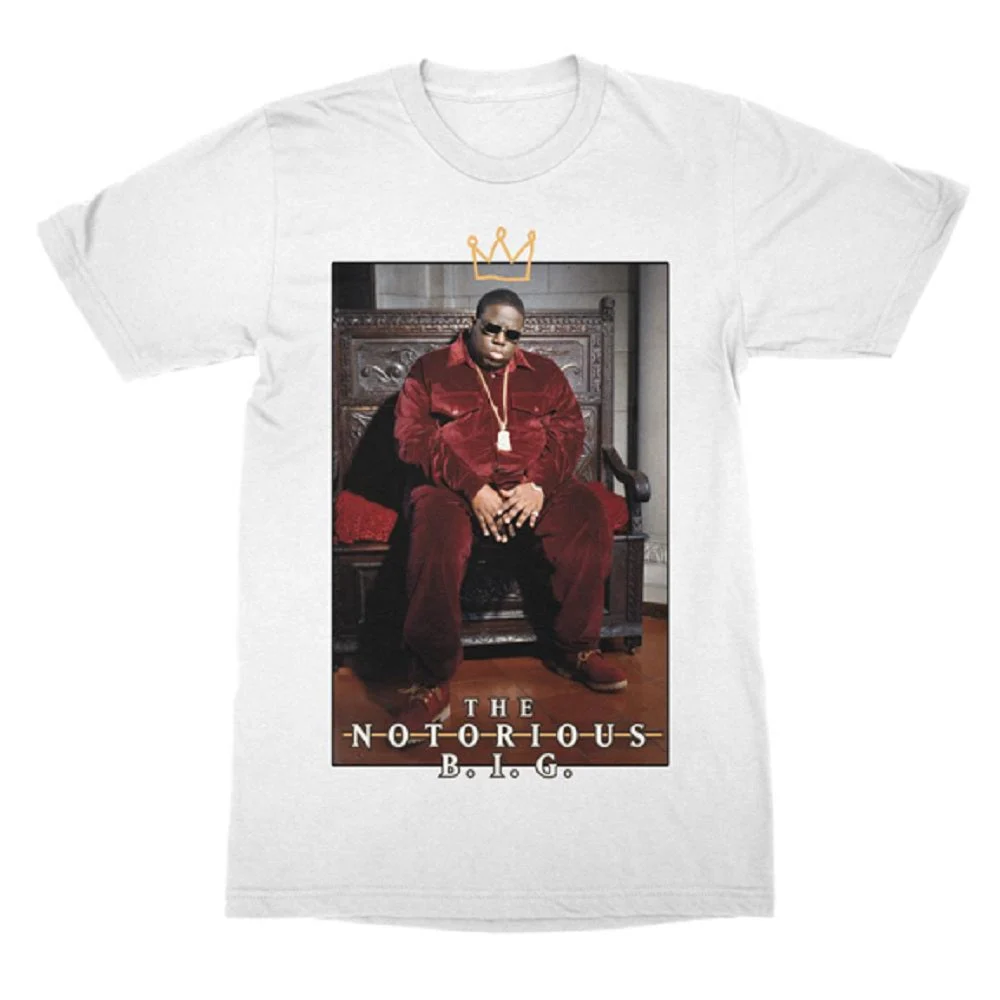 Notorious B.I.G Crown Throne T-Shirt SALE
