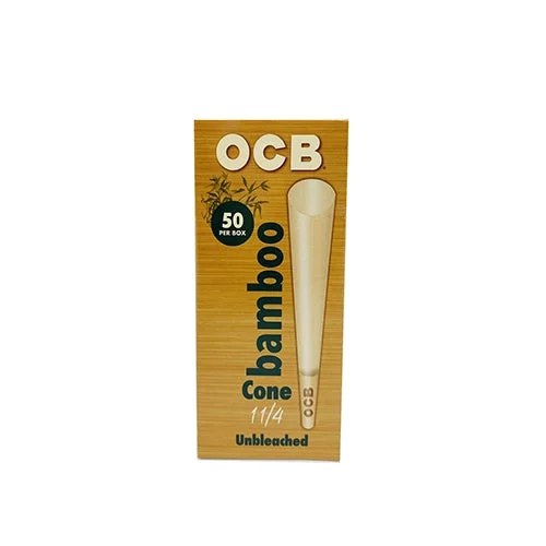 OCB Bamboo 1.25 Cones 50 pack - Unique Distributors