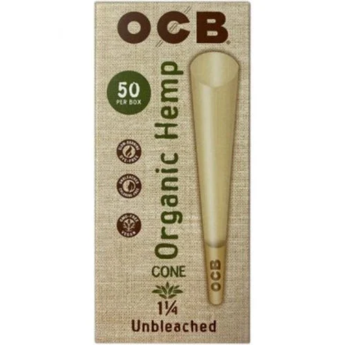 OCB Organic 1.25 Cones 50 pack - Unique Distributors