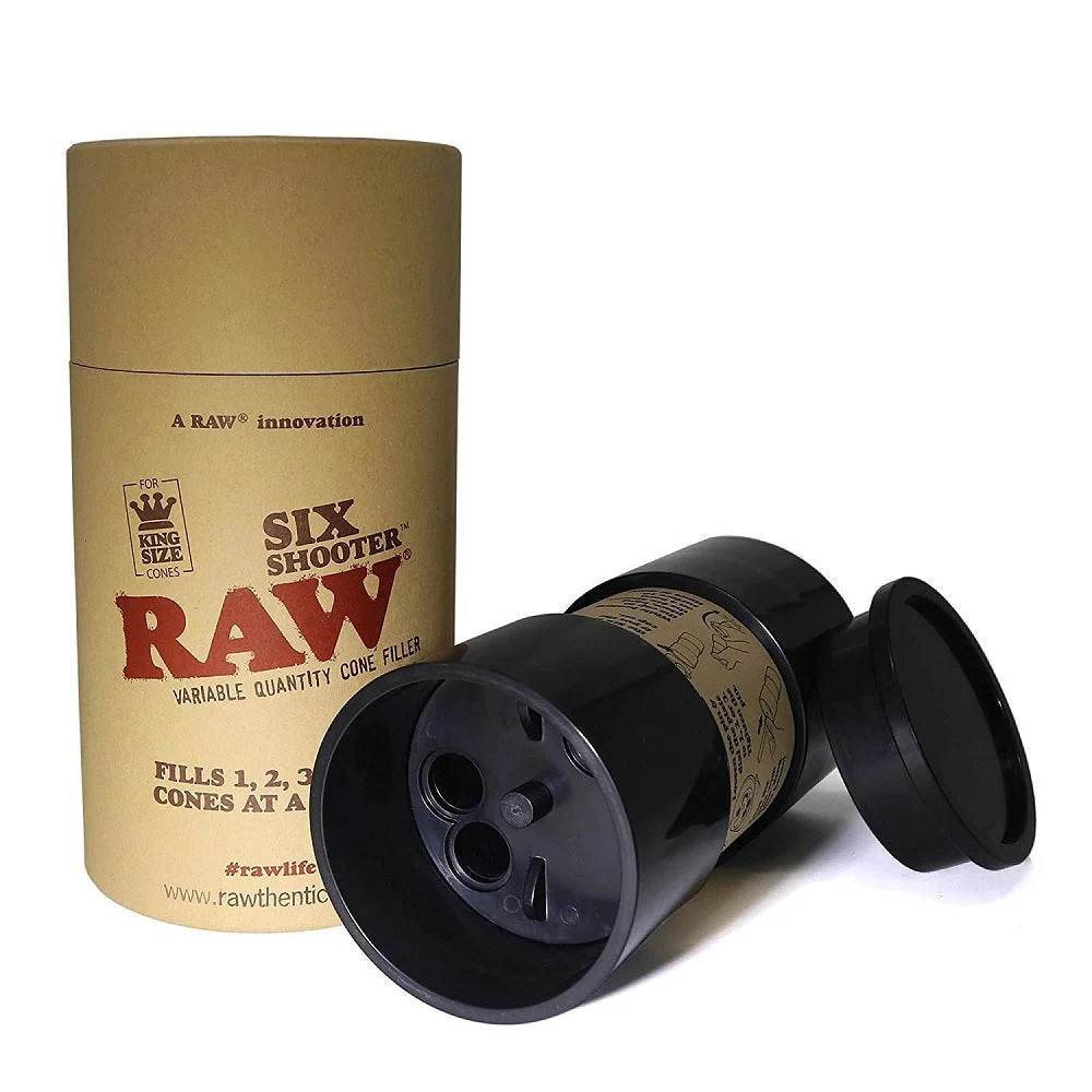 Raw 6 Shooter King Size Cone Filler - HBI International