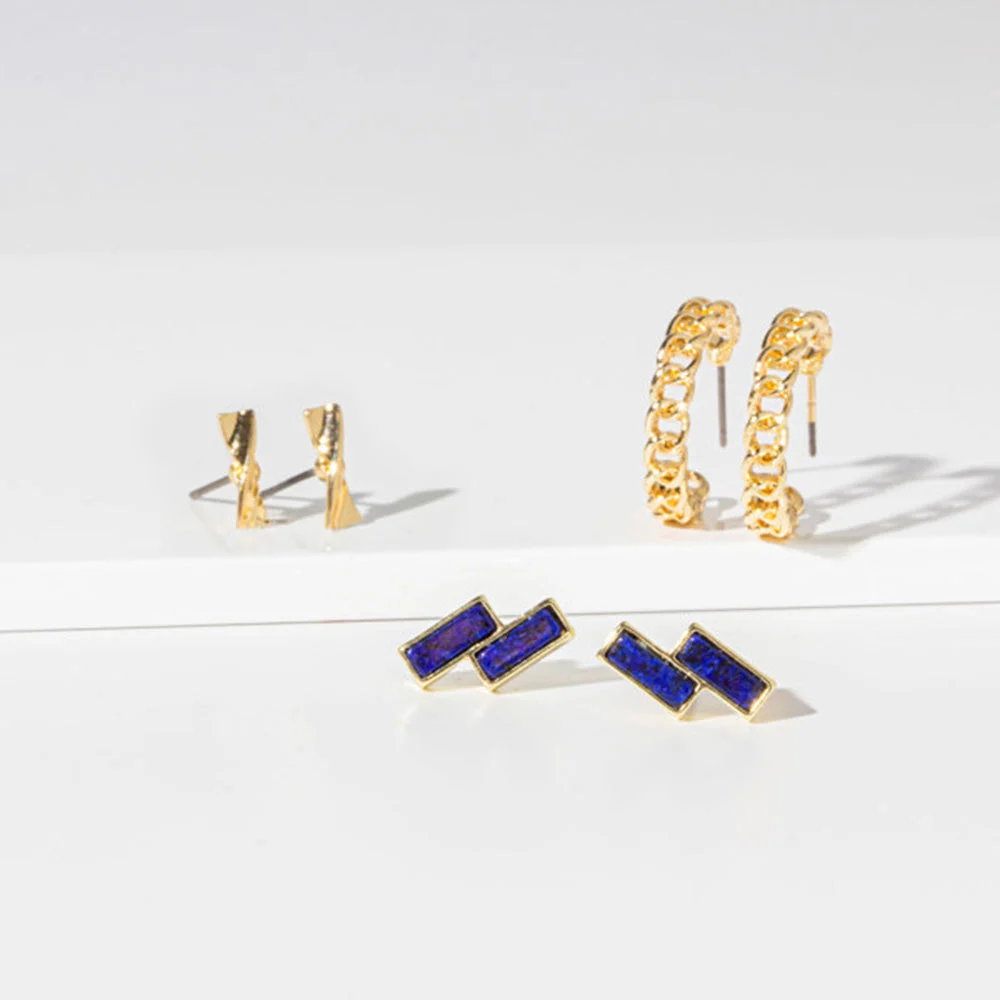 Soul Stacks Lapis Terra Stone Mix & Match Earring Stack SALE - DM Merchandising