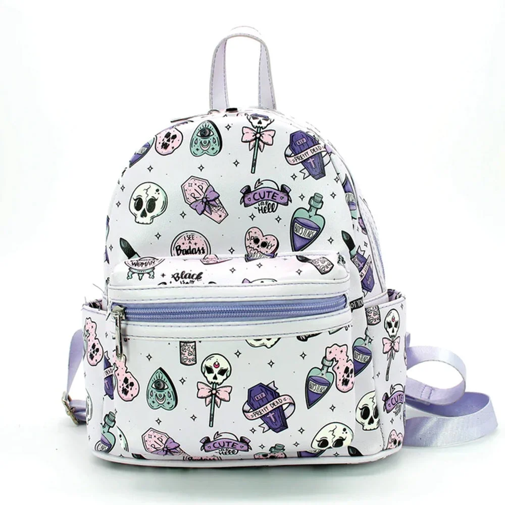 Spooky Girl Collage Mini Backpack SALE - COMECO INC.