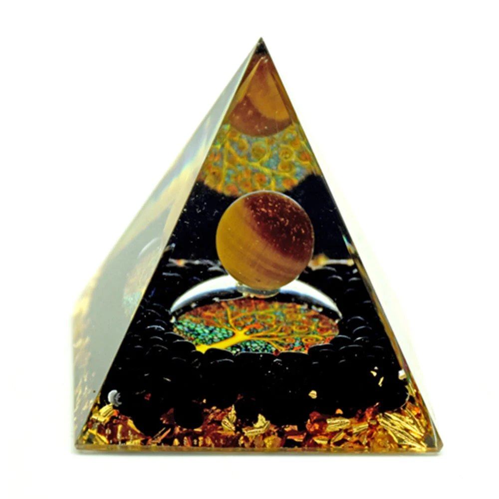 Tree of Life with Globe Orgonite Pyramid SALE - Fantasy Gifts