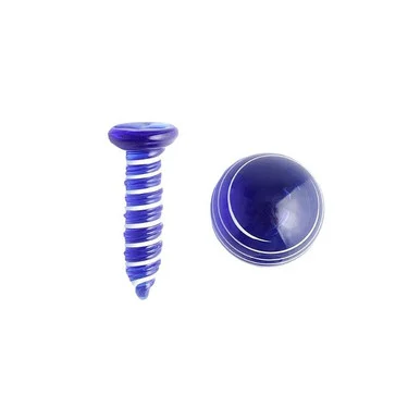 Terp Slurper Screw Set: Blue Swirl - VapeBrat