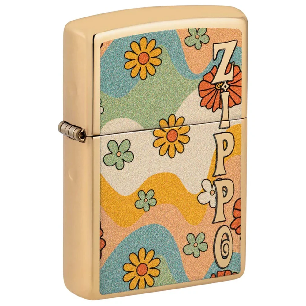 Zippo Lighter Flower Power - Lucas Lighters, LLC