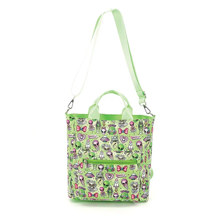 Alien Collage Convertible Backpack - COMECO INC.