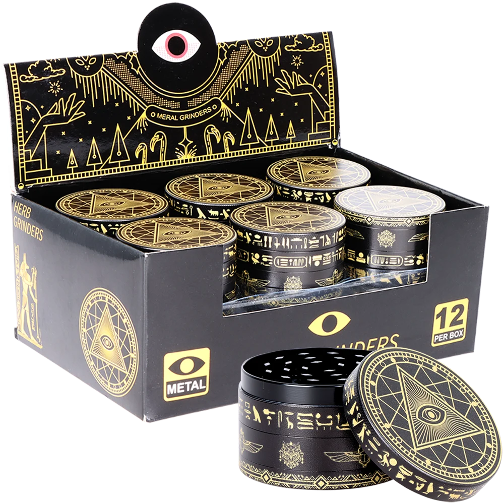 All-Seeing Eye Metal Grinder | 4pc | 2.5" | 12ct Display