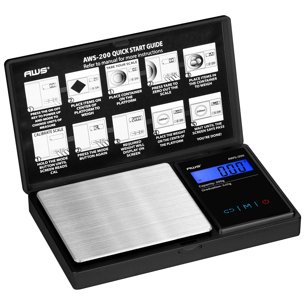 AWS Digital Pocket Scale | 200g x 0.01g - New