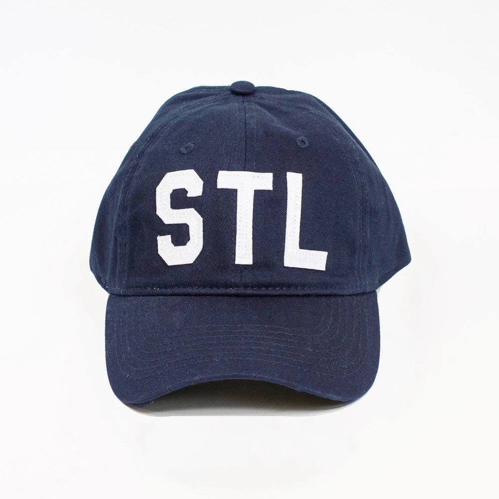 St. Louis "STL" Collegiate Dad Hat – Navy - Aviate Brand