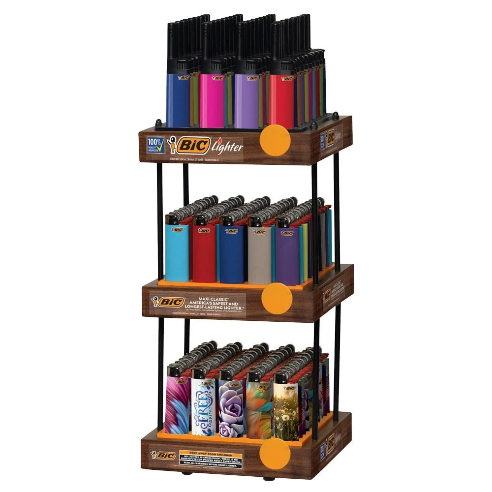 Bic Lighters | Assorted Styles & Designs | 140ct Display - New