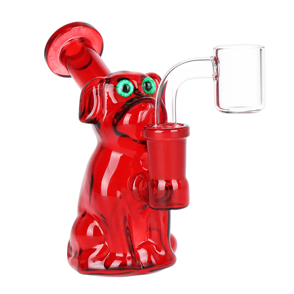 Big Red Dog Glass Dab Rig | 4" | 14mm F - New