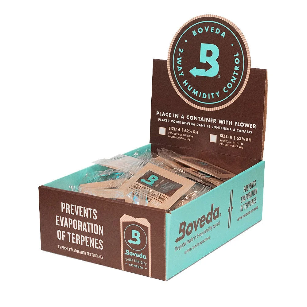 Boveda 2-Way Humidity Control Pack | 62% | 4g | 125ct Display