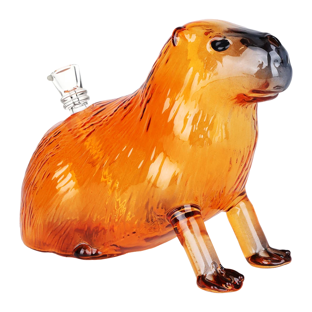 Capybara Glass Water Pipe | 7.5" | 14mm F - New