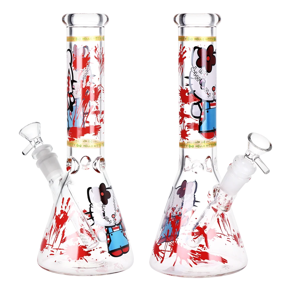 Cats Play Beaker Glass Water Pipe | 10" | 14mm F - New