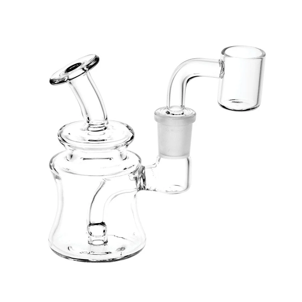 Mini Clear Glass Dab Rig | 4" | 14mm F - New