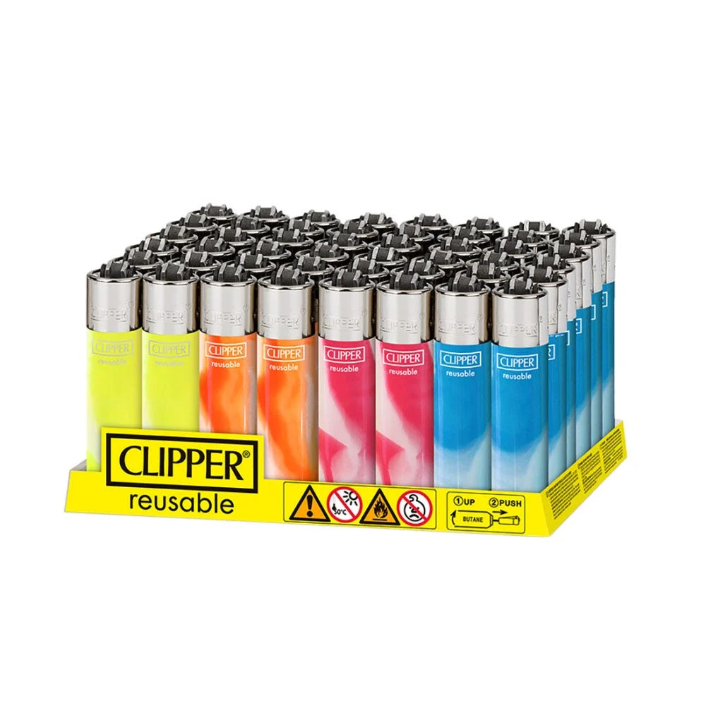Clipper Lighter | Bright Nebula | Assorted Designs | 48ct Display - New