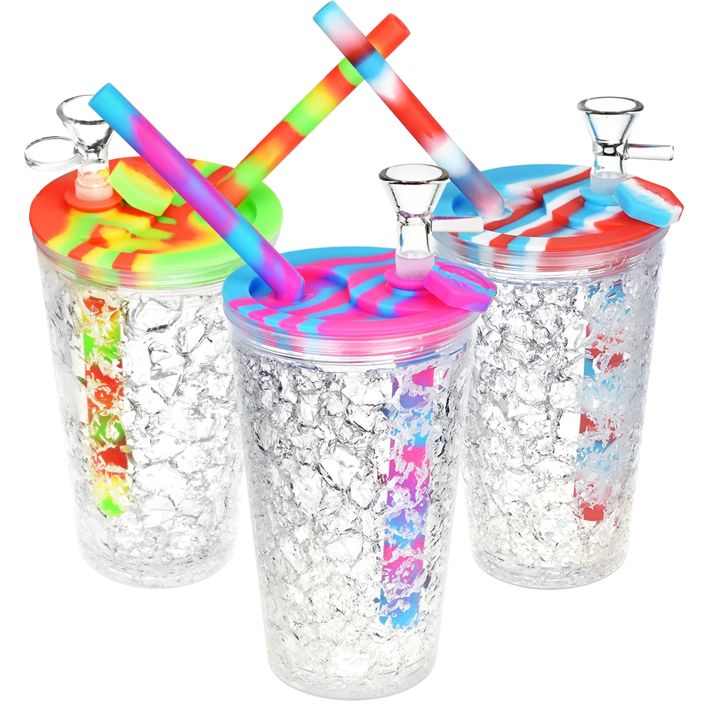 Cooling Freeze Travel Cup Bubbler | 6" | 14mm F | Colors Vary - New