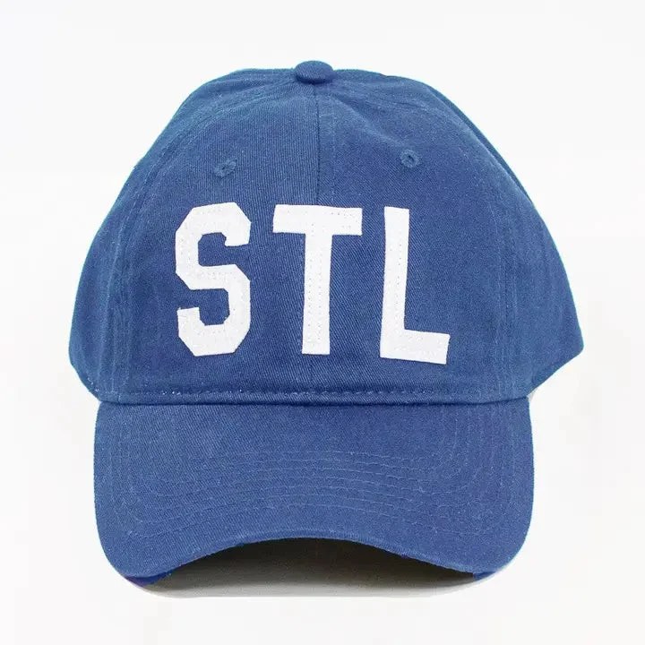 St. Louis "STL" Collegiate Dad Hat – Royal Blue - Aviate Brand