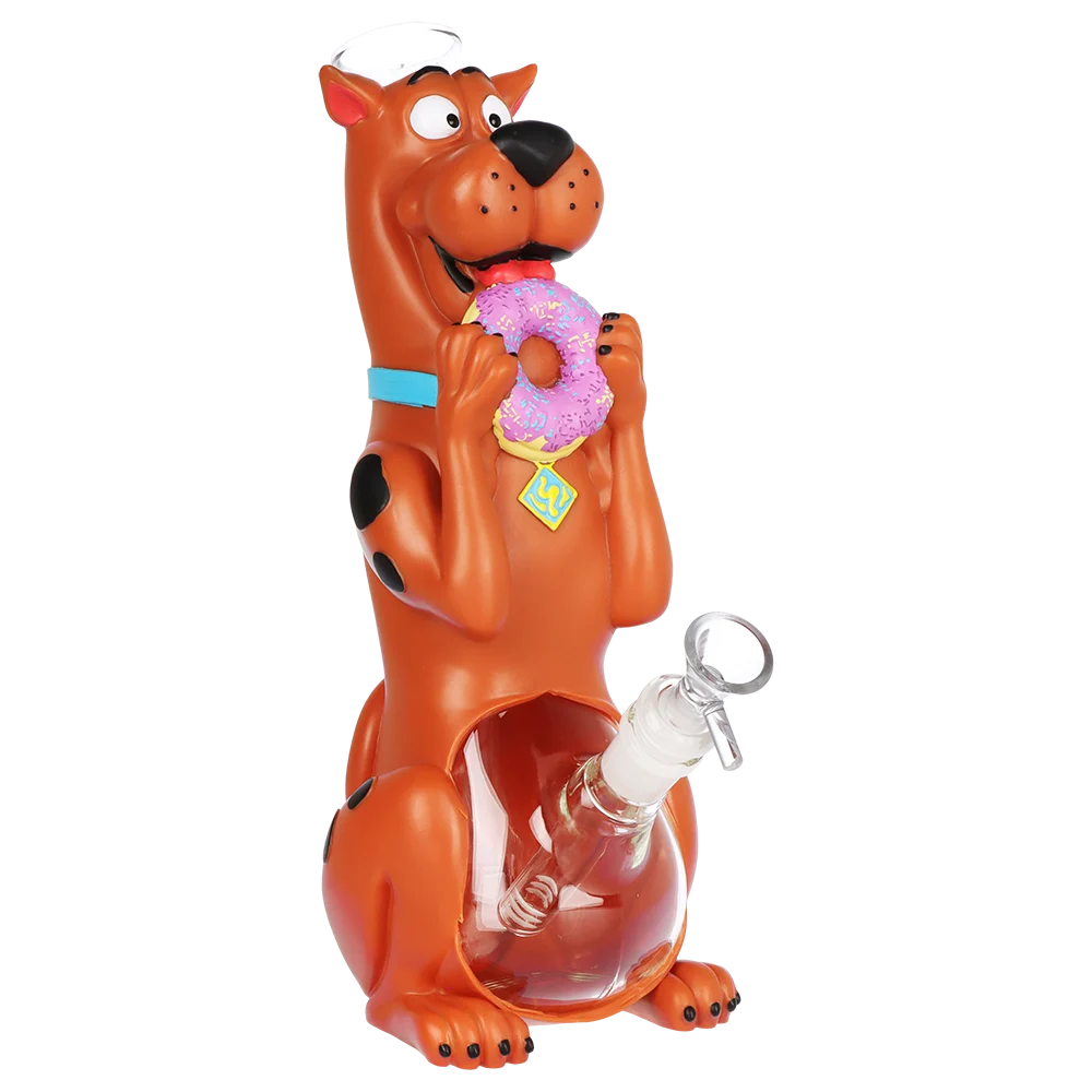 Doggie Snacks Glass & Vinyl Water Pipe | 10.75" | 14mm F - New