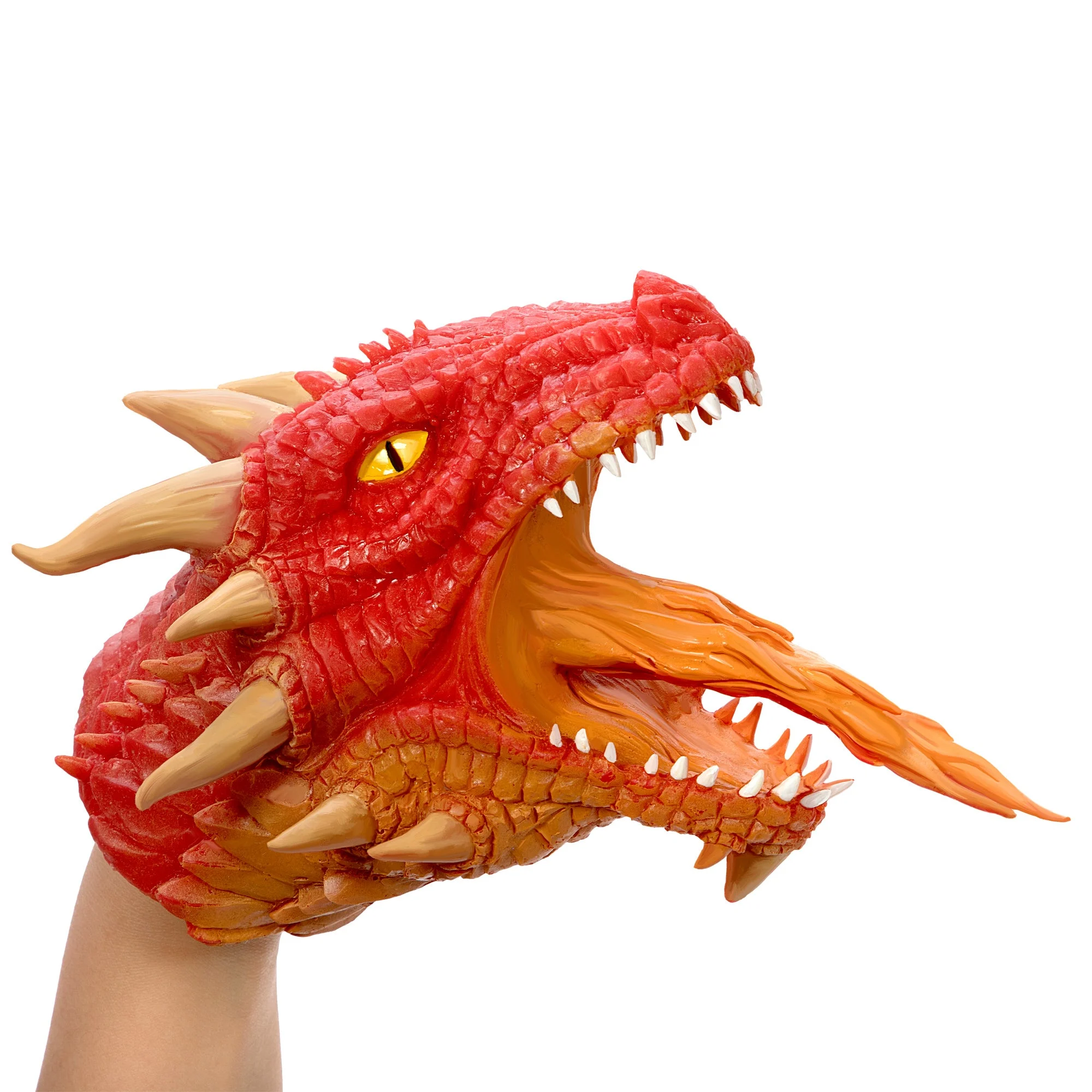 Breathing Fire Dragon Head Hand Puppet - Schylling