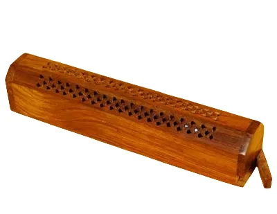 Wood Filigree Coffin Box Incense Burner - R. Expo (USA) Inc.