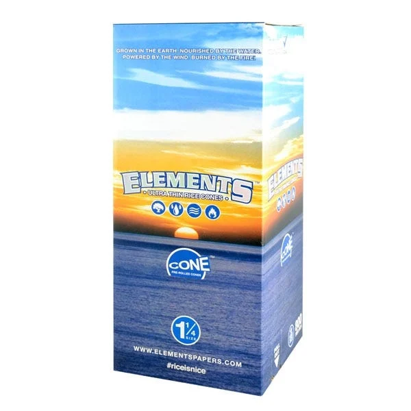 Elements Ultra Thin Rice Cones | 1 1/4 | 900pc Bulk Box - New