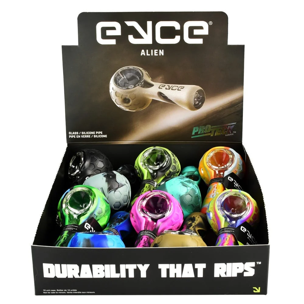 Eyce ProTeck Alien Silicone Spoon Pipe | 4.5" | Assorted Colors | 10ct Display - New