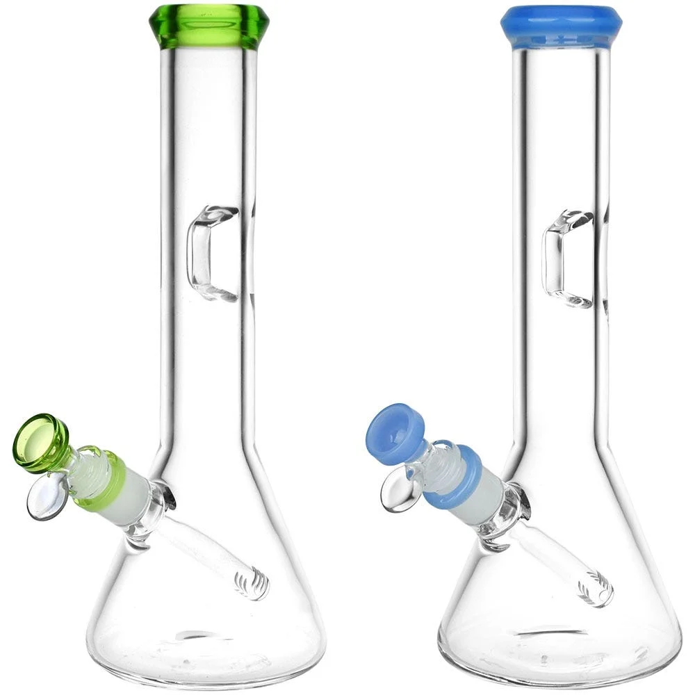 Fresh Press Glass Beaker Water Pipe | 11.75" | 14mm F | Colors Vary - New