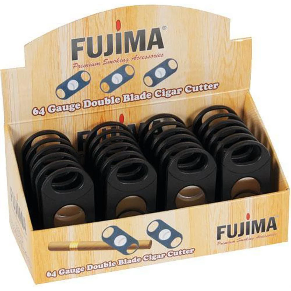 Fujima Double Blade Cigar Cutter | 64 Gauge | 24ct Display - New