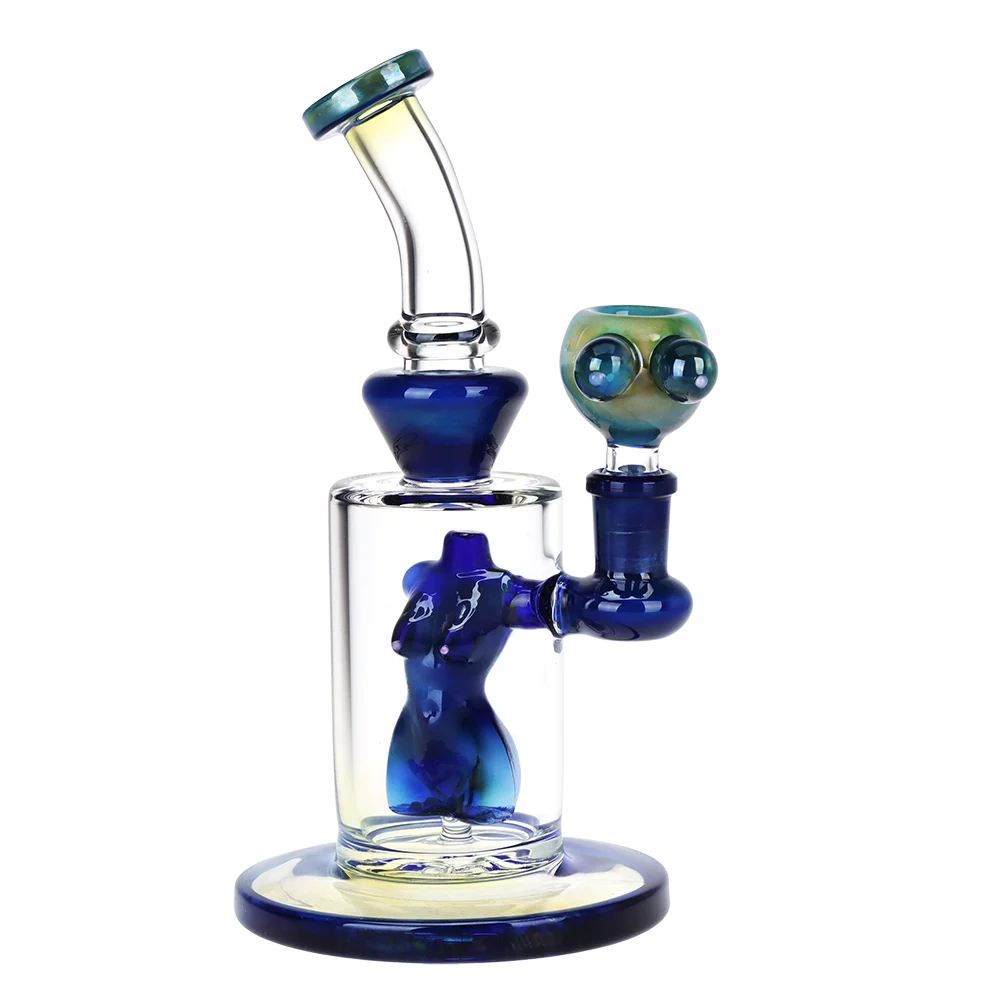 Fumed Nude Bod Glass Water Pipe | 10" | 14mm F - New