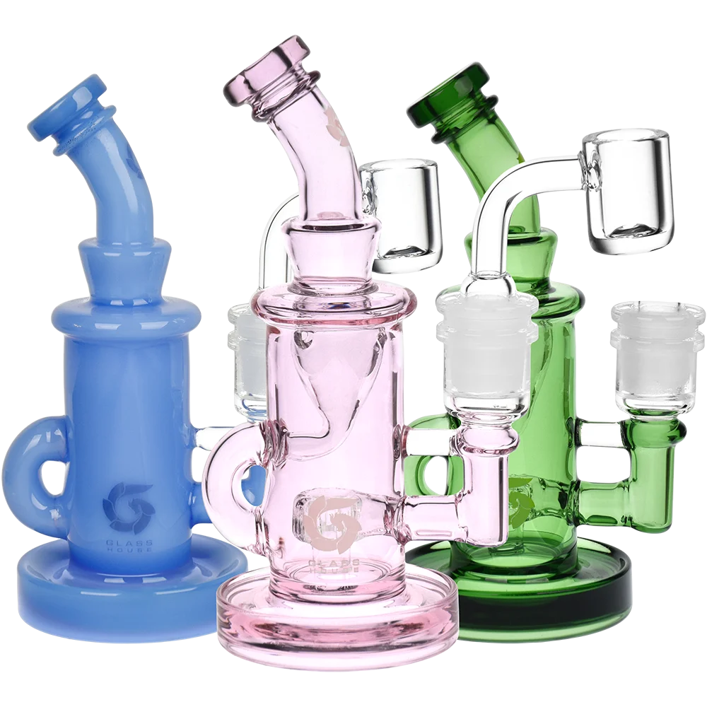 Glass House Mini Incycler Rig | 4.5" | 14mm F - New