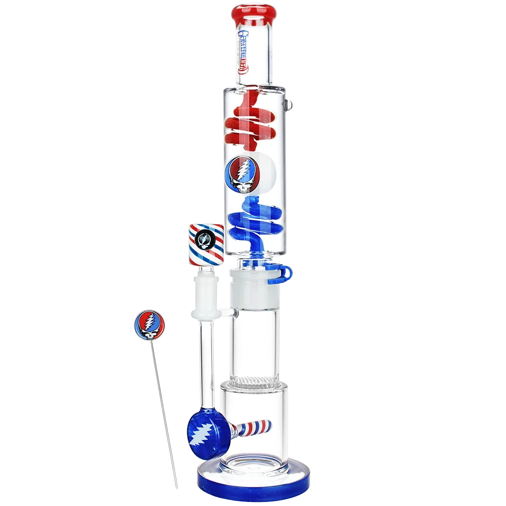 Grateful Dead x Pulsar 10-Year Flood Glycerin Water Pipe Kit | 16" | 14mm F