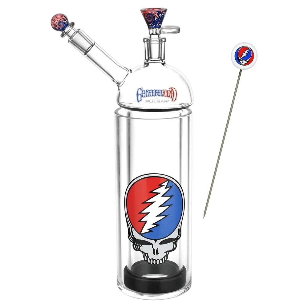 Grateful Dead x Pulsar Glass Gravity Water Pipe | 12.25" | 14mm F - New