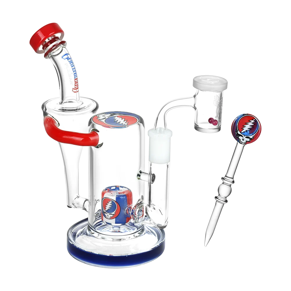 Grateful Dead x Pulsar Honest Tune Glass Recycler Rig Set | 8.5" | 14mm F - New