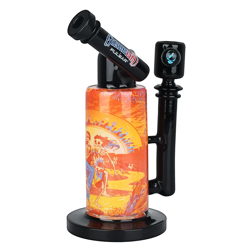 The Grateful Dead x Pulsar Inside Print Glass Water Pipe | Sunset Dance | 8.5" | 14mm F - New