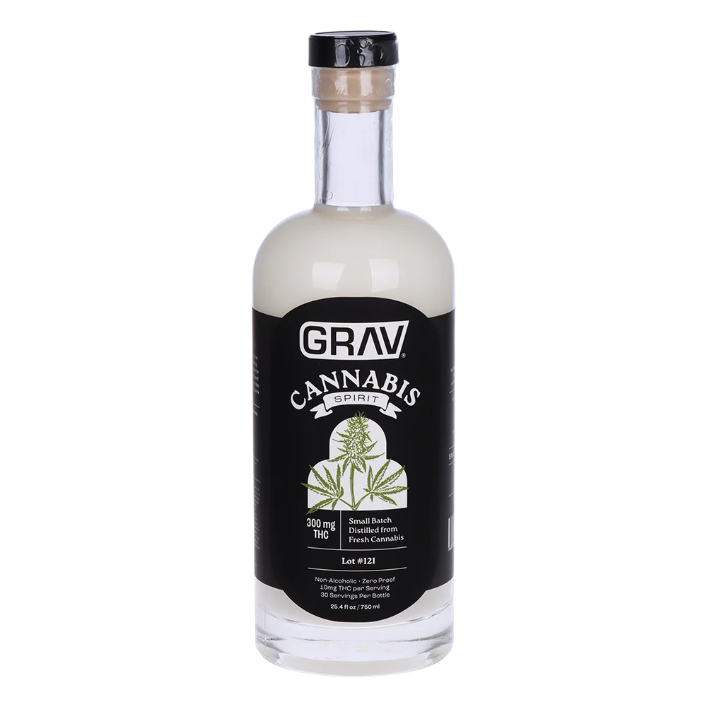 GRAV Black Label D9 Cannabis Spirits | 750mL Bottle | 300mg - New