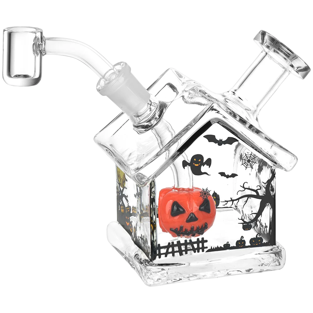 Halloween House Glass Dab Rig | 4.5" | 14mm F - New