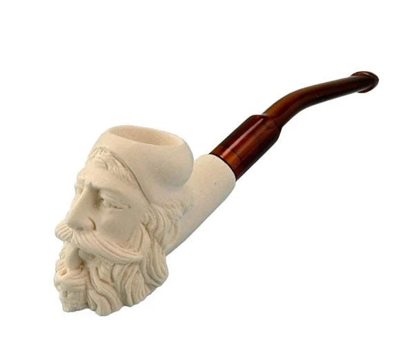 Hand-Carved Meerschaum Pipe | Dunhill Head | 4.5"