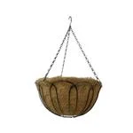 7035861 Hanging Basket, Round, Steel, Black - Living Accents