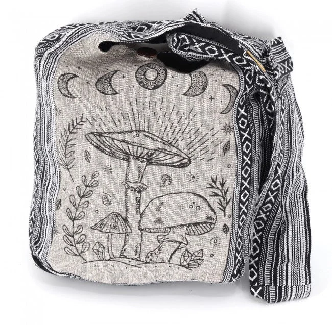Gheri Mushroom Print Crossbody Bag - HIMALAYA HANDMADE LLC