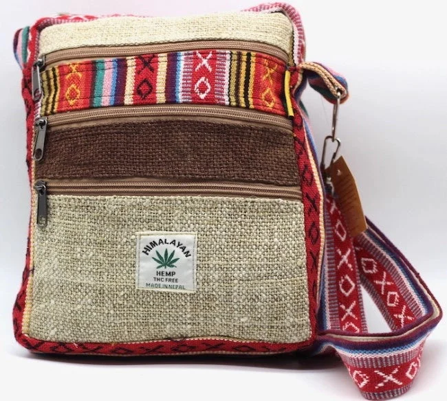 Gheri Hemp 5 Pocket Ipad Passport Bag - HIMALAYA HANDMADE LLC