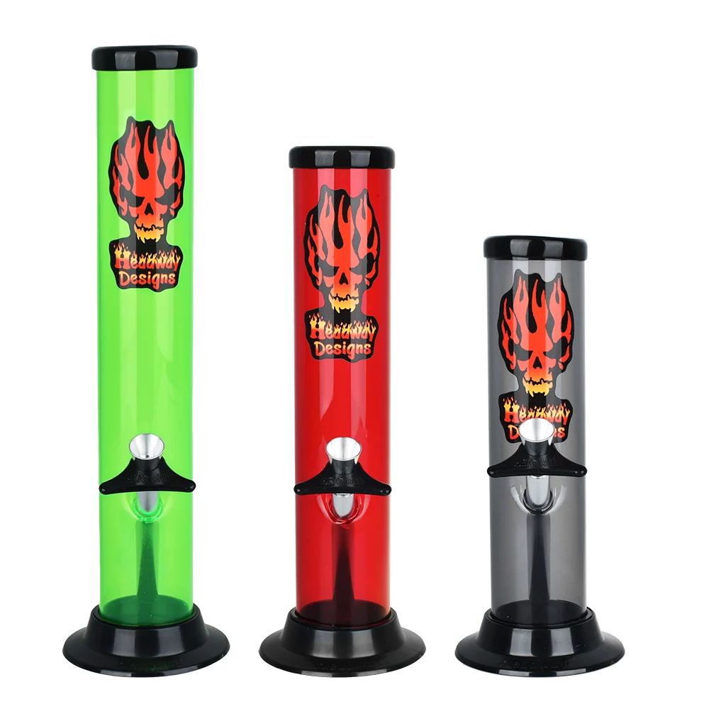 Headway Straight Tube Acrylic Water Pipes | 8" to 12" | Assorted Colors | 30ct Bundle - New